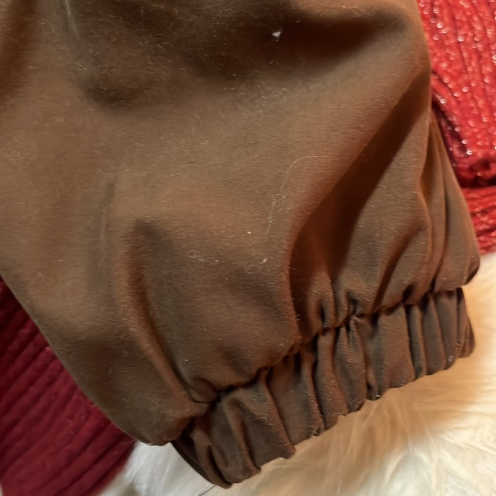 Gallery Winter Cold Weather Mid-Length Zip Up Women’s Size M Brown Coat Jacket - Picture 5 of 7